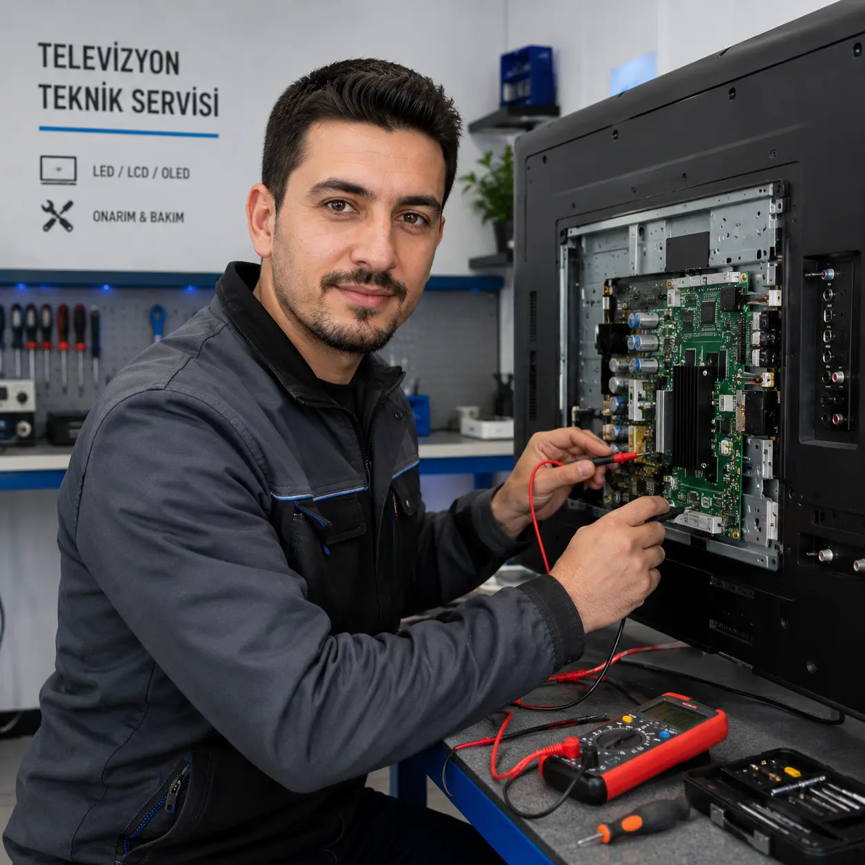 İzmir Samsung televizyon tamiri ustası Bayram Usta — Menemen ve Urla elektronik ve görüntü uzmanı